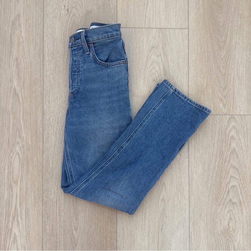 Denim Forum Arlo High Rise Straight Jean